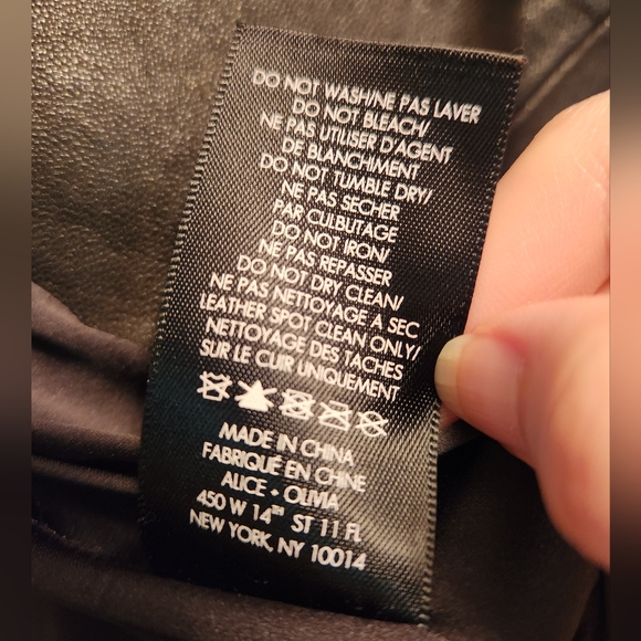 Alice + Olivia Lamb Leather Jacket - Picture 8 of 9